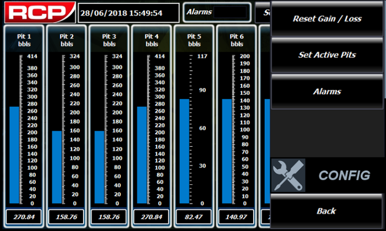 PVT HMI - Menu