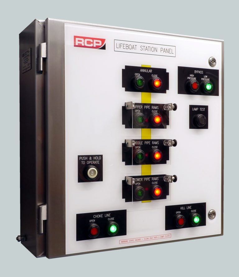 Surface BOP Lifeboat Station Control Panel