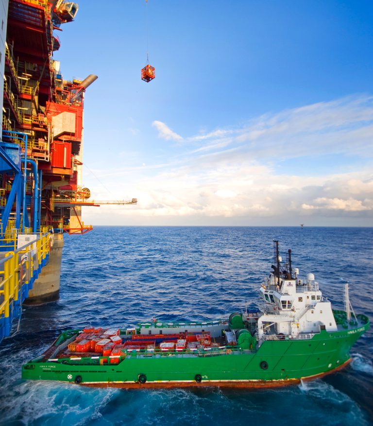 A Figure representing offshore crane operations